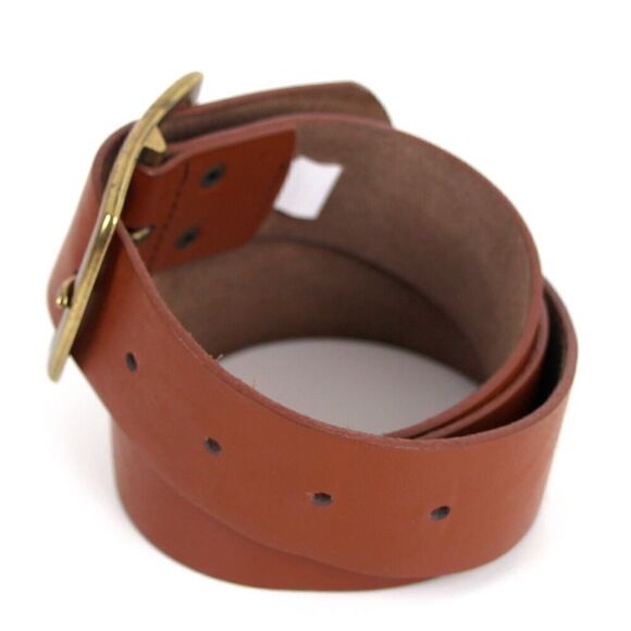 Old Navy BROWN GENUINE LEATHER 1.5"Wd DRESS CASUAL WOMEN'S BELT Sz M/L (X23 - Picture 3 of 13